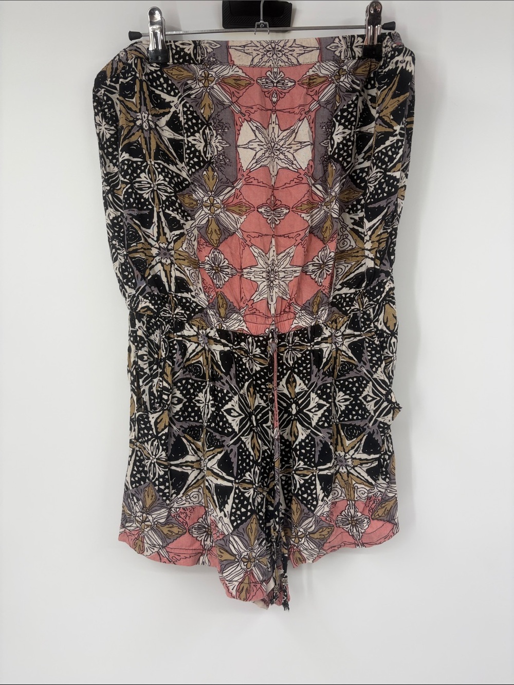 Angie Boho Multicolor Strapless Romper Size Large